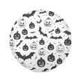 thumbnail image 1 of Round Plate Mat 15.4x15.4 Inchesx1 Placemat Table Mat Kitchen Mat Coffee Mat Fabric Thick, Strong Wear-Resistant, Heat Resistance Black Halloween Elements, 1 of 7