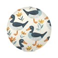 thumbnail image 1 of Round Plate Mat 15.4x15.4 Inchesx1 Placemat Table Mat Kitchen Mat Coffee Mat Fabric Thick, Strong Wear-Resistant, Heat Resistance Cartoon Cute Duck, 1 of 7