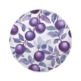 thumbnail image 1 of Round Plate Mat 15.4x15.4 Inchesx1 Placemat Table Mat Kitchen Mat Coffee Mat Fabric Thick, Strong Wear-Resistant, Heat Resistance Large Purple Plum, 1 of 7