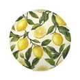 thumbnail image 1 of Round Plate Mat 15.4x15.4 Inchesx1 Placemat Table Mat Kitchen Mat Coffee Mat Fabric Thick, Strong Wear-Resistant, Heat Resistance Lemon Yellow, 1 of 7