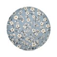 thumbnail image 1 of Round Plate Mat 15.4x15.4 Inchesx1 Placemat Table Mat Kitchen Mat Coffee Mat Fabric Thick, Strong Wear-Resistant, Heat Resistance Pretty Cloth Flowers, 1 of 7