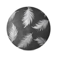 thumbnail image 1 of Round Plate Mat 15.4x15.4 Inchesx1 Placemat Table Mat Kitchen Mat Coffee Mat Fabric Thick, Strong Wear-Resistant, Heat Resistance White Feather, 1 of 7