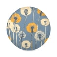 thumbnail image 1 of Round Plate Mat 15.4x15.4 Inchesx4 Placemat Table Mat Kitchen Mat Coffee Mat Fabric Thick, Strong Wear-Resistant, Heat Resistance Orange Dandelion, 1 of 7