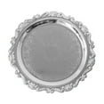thumbnail image 1 of Round Platter Serving Tray Metal Reusable Decorative Appetizer Platter Dessert Plate for Kitchen Party Centerpiece Display, European Style, 1 of 3