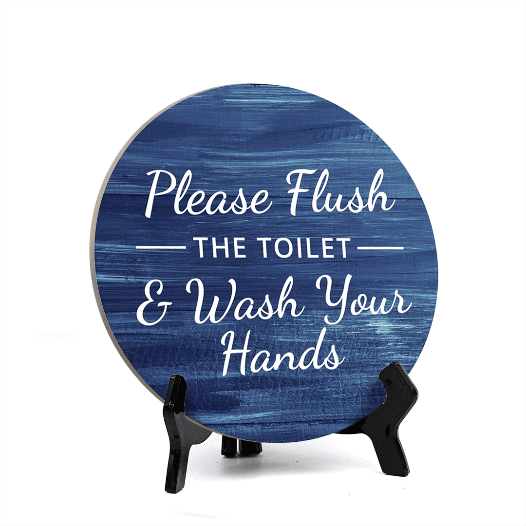 Please Wash Your Hands After Using The Toilet Sign