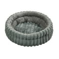 thumbnail image 1 of Round Plush Cat Bed with Soft Flock Material, Detachable Inner Cushion, Reinforced Stitching, Non-Slip Grips, Comfortable Nest for Cats and Small Dogs, Easy Care, 1 of 6