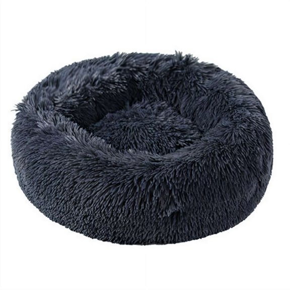 Round Plush Pet Bed for Dog, Soft Cushion House Bed for Cats Dogs