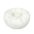 thumbnail image 1 of Round Plush Pet Bed for Dogs & Cats,Fluffy Soft Warm Calming Dog Bed Sleeping Kennel Nest,23.6 x 23.6 x 8", 1 of 3