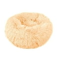 thumbnail image 1 of Round Plush Pet Bed for Dogs & Cats,Fluffy Soft Warm Calming Dog Bed Sleeping Kennel Nest,39.4 x 39.4 x 8", 1 of 6