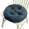 thumbnail image 1 of Round Plush Seat Cushion for Chair Stool Office Dining Floor Futon Thickened Foam Support Washable Cover 1-Pack, 1 of 5