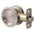 thumbnail image 1 of Round Pocket Door Lock, Passage (Hall/Closet) Latch, 2-3/8" Backset, RCL, Clear Pack, Satin Nickel by Stone Harbor Hardware, 1 of 1