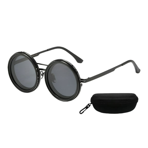 Round Polarized Glasses Adjustable Dimming Sunglasses Outdoor Fishing Glasses for Beach & Outdoor Activity Enduring