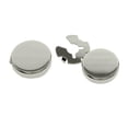 thumbnail image 1 of Round Polished Cufflinks for Men Button Covers Formal Shirts Party Metal Classic, 1 of 6