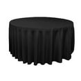 thumbnail image 1 of Round Polyester 132" Tablecloth Fabric Weight: Approx. 200 GSM - Black, 1 of 1
