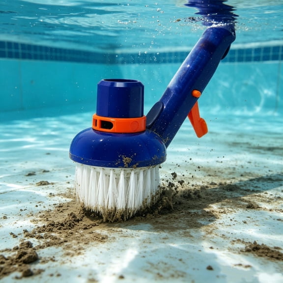 Round Pool Cleaning Brush Accessory With Firm Bristles For Pool Floor Wall Step Tile Algae Mud Cleaner Backyard Swimming Pool Care