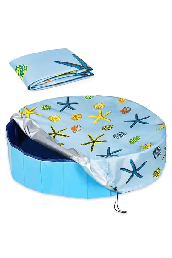 Round Pool Cover Pool Tarpaulin Round Rain Cover Pool Round with Drawstring