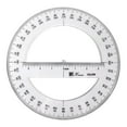 thumbnail image 1 of Round Protractor Ruler 360 Degree Circle Protractor Math Protractor for School, 1 of 8