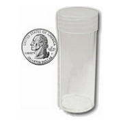 Round Quarter Coin Tubes Storage 24mm by BCW 5 pack