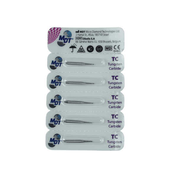 Round RA Rotary Burs 5 Pack Precision Cutting Tools Sizes 0.6mmX0.5mm Pack of 5