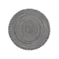 thumbnail image 1 of Round Ramie Yarn Heat Insulation Placemat, Waterproof and Oil-Proof Dining Table Mat, 18cm Diameter, Set of 1 Coffee Table Protector Pad, 1 of 3