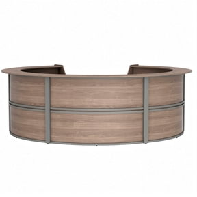 Curved Front Desk
