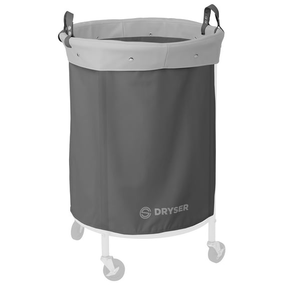 Round Replacement Commercial Laundry Heavy-duty Canvas Liner for Model 290R Gray