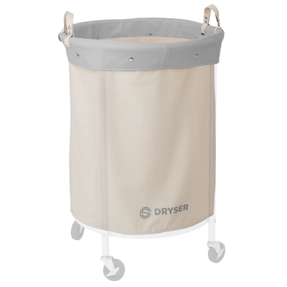 Round Replacement Commercial Laundry Heavy-duty Canvas Liner for Model 290R White