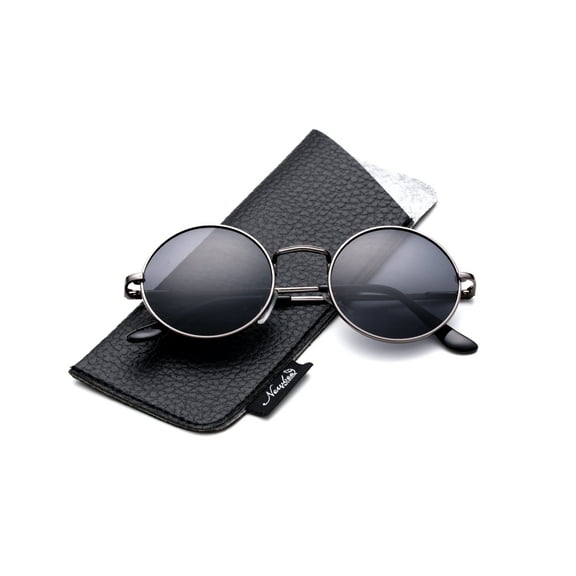 Round Retro John Lennon Sunglasses & Clear Lens Glasses Vintage Round Sunglasses