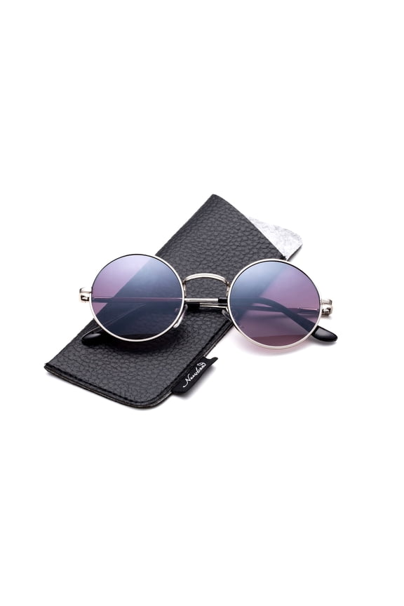 Round Retro John Lennon Sunglasses & Clear Lens Glasses Vintage Round Sunglasses