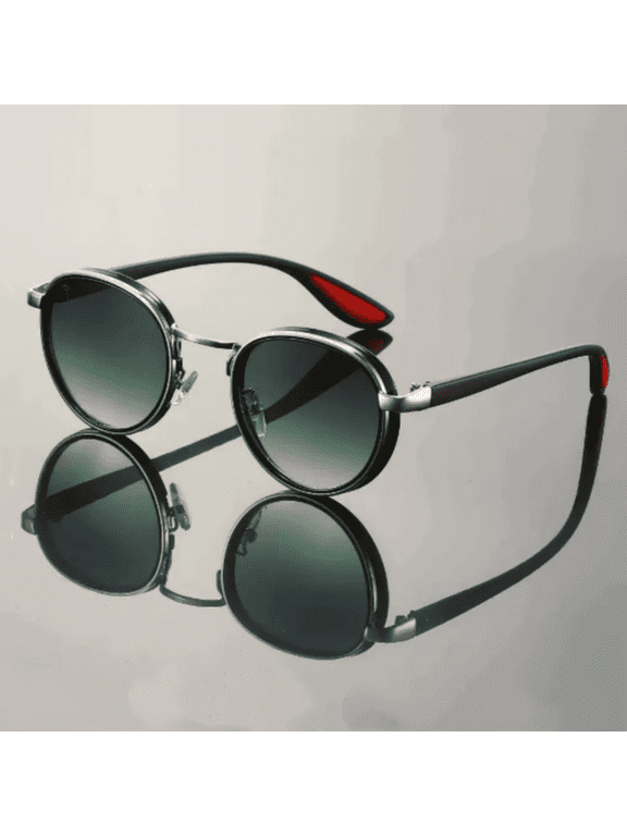 Round Retro Sunglasses Men Women UV400 Protection Sun Glasses Metal Steampunk Vintage Goggles Trendy Punk Outdoor Eyewear