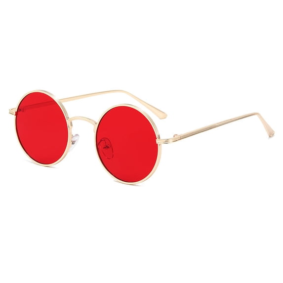 Retro Round Sunglasses Metal Frame UV400 Protection For Men And Women Eyewear Durable Lightweight Everyday HDX