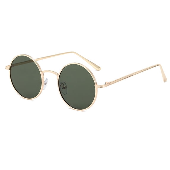 Retro Round Sunglasses for Men and Women Metal Frame with UV400 Protection High Visible Light Perspective Great for