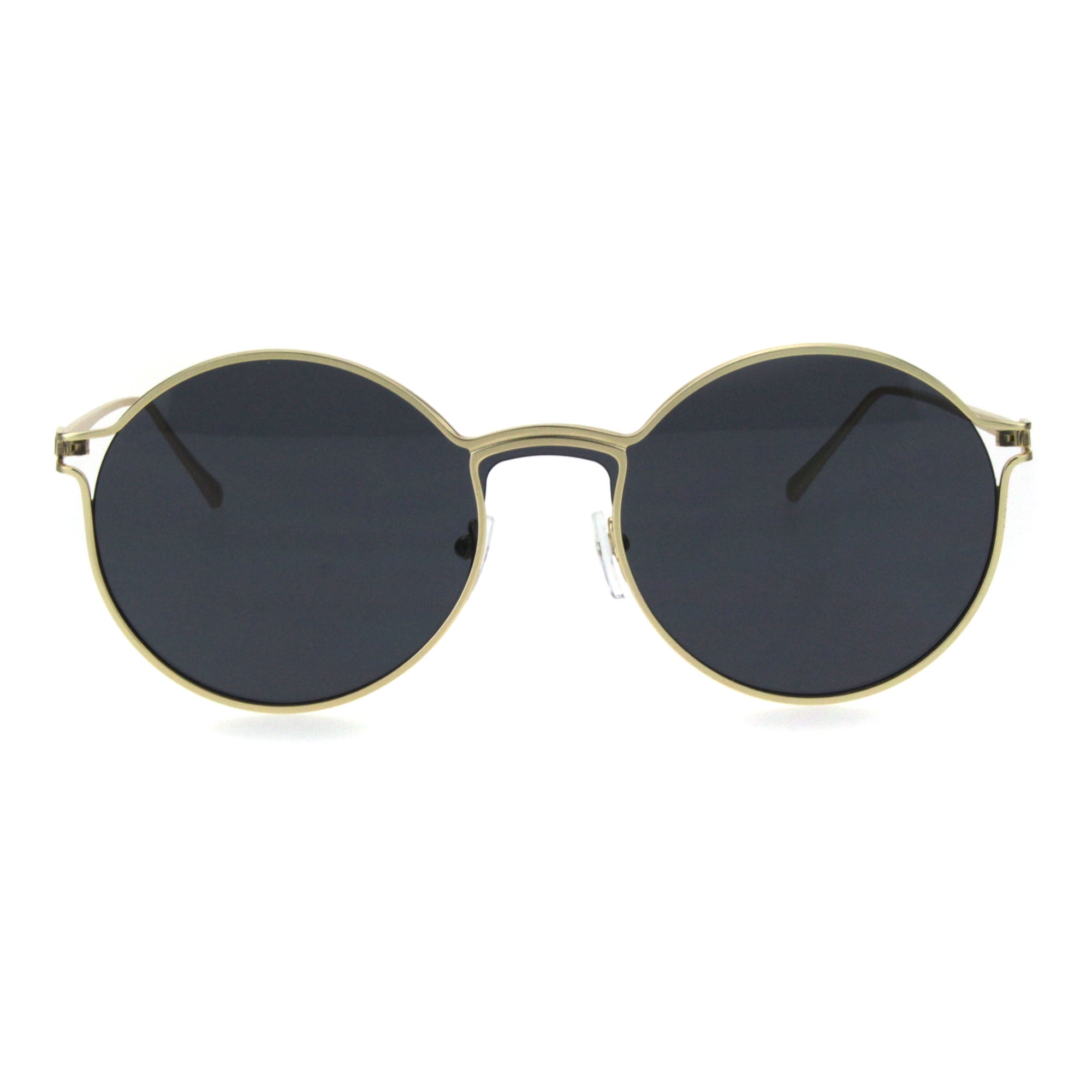 Vintage Round Sunglasses Classic Retro Trendy Unisex Classic Genuine Vintage Deadstock Old Fashion Black Thick  main image 2