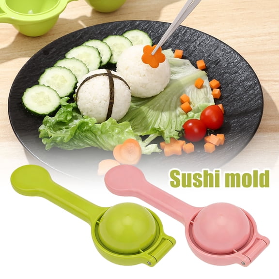 Round Rice Ball Mold Plastic Onigiri Shaker Making Tool DIY Mini Sushi Maker Mold for Home Kitchen Restaurant