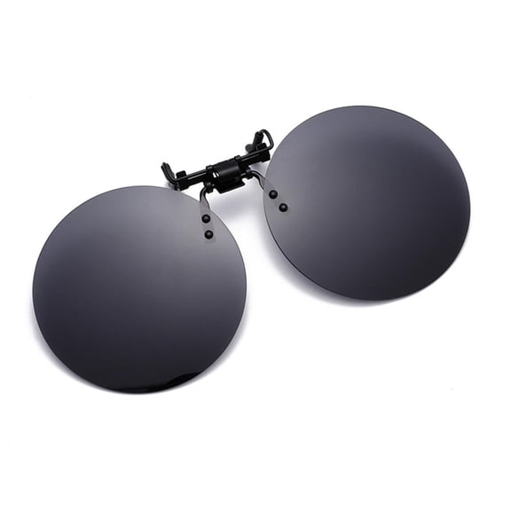 Round Rimless Clip on Sunglasse Photochromic Polarized Clip-on Lenses Anti-glare Sunglasses Anti UV400 Driving Night Vision Goggles