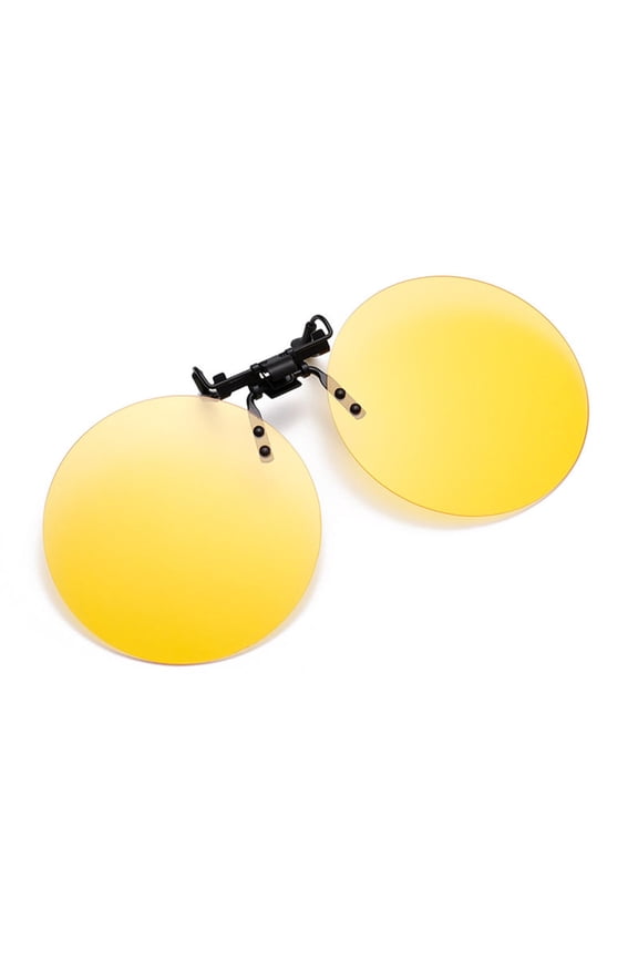 Round Rimless Clip on Sunglasse Photochromic Polarized Clip-on Lenses Anti-glare Sunglasses Anti UV400 Driving Night Vision Goggles