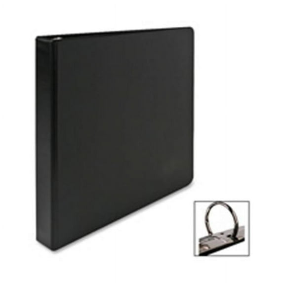 Round Ring Binder- 2in. Capacity- 11in.x8-.50in.- Black