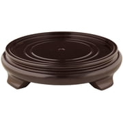 Round Rosewood Base Pedestal Display Stand - Size 9.5 in. Base Diameter
