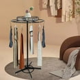 thumbnail image 1 of Round Rotatable Garment Rack, Floor Standing Clothing Rack Retail Display Stand Modern Coat Rack Height Adjustable Metal Clothes Shelf for Bedrooms Living Rooms Stores, 1 of 9