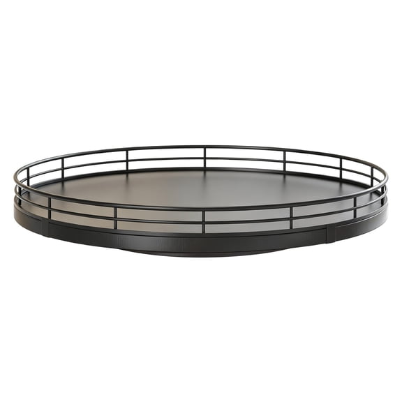Round Rotating Kitchen Spice Rack, 360 Degree Turntable Seasoning Organizer for Countertop Cabinet Storage 10 Inch