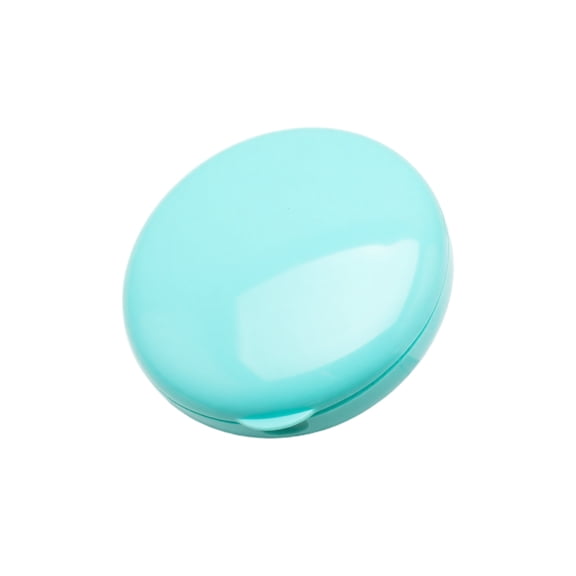 Round Rotating Plastic Pill Organizer Seven Compartment Portable Storage Case for Medication Supplement Travel Use