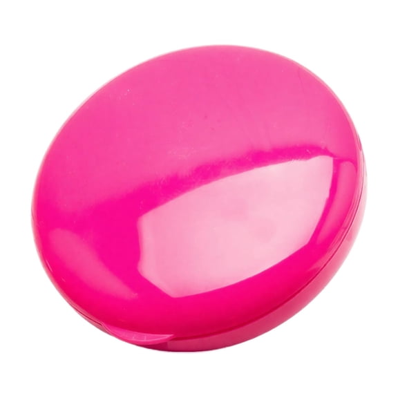 Round Rotating Plastic Pill Organizer Seven Compartment Portable Storage Case for Medication Supplement Travel Use
