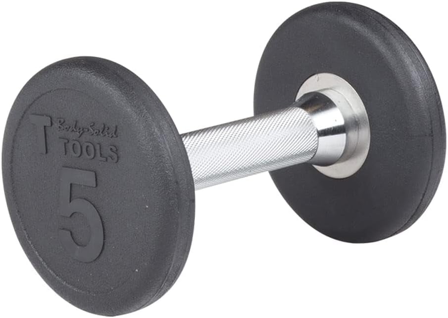 Round Rubber Dumbbells Single, H Weights For Men Women Sold Separately