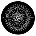 thumbnail image 1 of Round Rubber Pendulum Board Dowsing Divination Board Metaphysical Message Board, 1 of 21