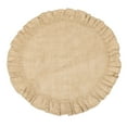 thumbnail image 1 of Round Ruffled Burlap Mat (20"), 1 of 3