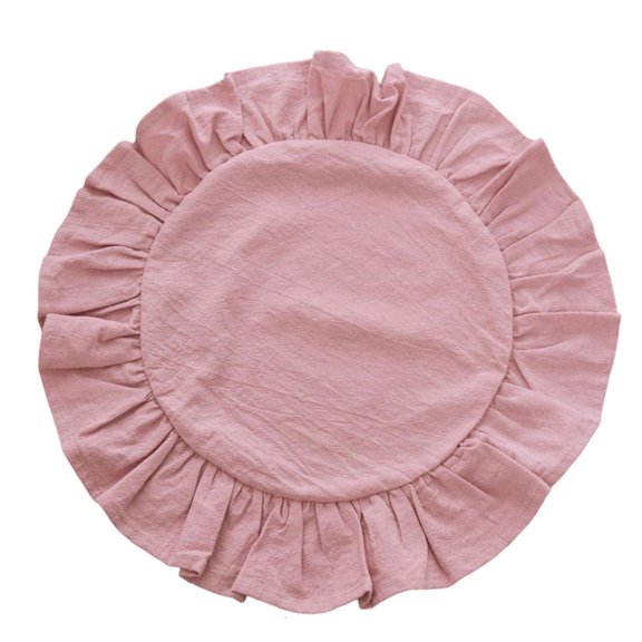 Round Ruffled Placemat Suitable for Family Gatherings Coffee Shops and Fine Dining Elevating Table Presentation
