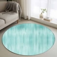 thumbnail image 1 of Round Rug 3.3Ft Washable Non-Slip, Turquoise Circle Area Rugs for Living Room Bedroom, Modern Abstract Art Ombre Striped Indoor Floor Mats Carpet Runner for Home Decor Aesthetic, 1 of 8