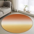 thumbnail image 1 of Round Rug 3ft Area Rug,Orange Yellow Gradient Area Rugs for Living Room Bedroom,Modern Minimalist Style Floor Mat Non-Slip Non-Shedding Carpet Indoor Accent Rugs, 1 of 9