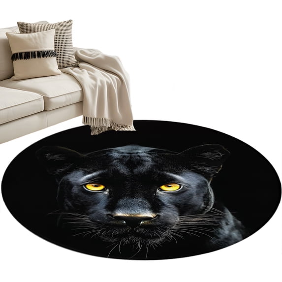 Round Rug 4ft Washable Circle Entryway Rugs Non Slip Area Rug Indoor Floor Carpet for Bedroom Kitchen Living Room Home Office Dining Room Nursery