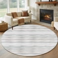 thumbnail image 1 of Round Rug 5Ft Washable Non-Slip, Gray Wood Circle Area Rugs for Living Room Bedroom, Modern Art Retro Grey Wooden Textures Indoor Floor Mats Carpet Runner for Home Decor Aesthetic, 1 of 8